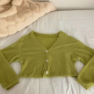 Sage green cardigan